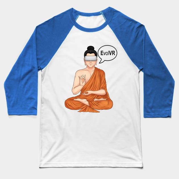 EvolVR: Buddha Baseball T-Shirt by EvolVR